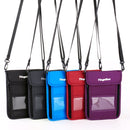 Travel Storage Messenger Passport Bag Multifunctional RFID Anti-Theft Hanging Neck Document Bag Card Bag, Size: 21x16cm(Iron Gray)