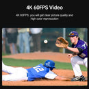 ORDRO EP7 4K Head-Mounted Auto Focus Live Video Smart Sports Camera, Style:With Remote Control(Silver Black)