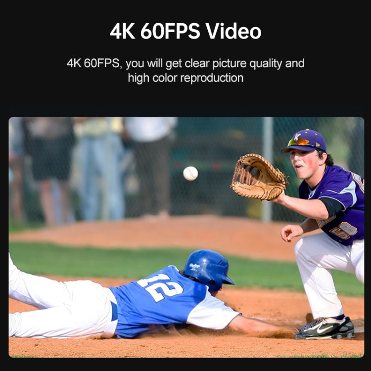 ORDRO EP7 4K Head-Mounted Auto Focus Live Video Smart Sports Camera, Style:With Remote Control(Silver Black)