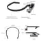 ORDRO EP7 4K Head-Mounted Auto Focus Live Video Smart Sports Camera, Style:With Remote Control(Silver Black)