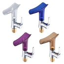 Bathroom Hot Cold Water Faucet Wine Glass Waterfall Faucet(Purple)