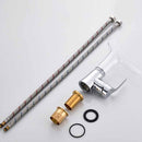 Bathroom Hot Cold Water Faucet Wine Glass Waterfall Faucet(Brown &Yellow)