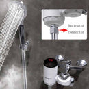 Zoosen Electric Hot Water Faucet Connection Type Instant Hot Water Faucet EU Plug, Style:White + Leak Protection