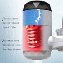 Zoosen Electric Hot Water Faucet Connection Type Instant Hot Water Faucet EU Plug, Style:White + Leak Protection