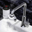 Zoosen Electric Hot Water Faucet Connection Type Instant Hot Water Faucet EU Plug, Style:White + Leak Protection