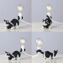Cat Light Animal Table Lamp Mini Night Light, Power Plug:US Plug(Meditation)