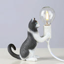 Cat Light Animal Table Lamp Mini Night Light, Power Plug:US Plug(Visit)