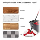 4 PCS Triangle Cotton Yarn Rotating Mop Head for Vileda / O-Cedar