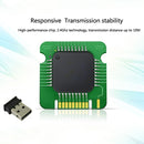 USB External Notebook Desktop Computer Universal Mini Wireless Keyboard Mouse, Style:Keyboard and Mouse Set(Black )