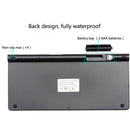 USB External Notebook Desktop Computer Universal Mini Wireless Keyboard Mouse, Style:Keyboard and Mouse Set(Black )