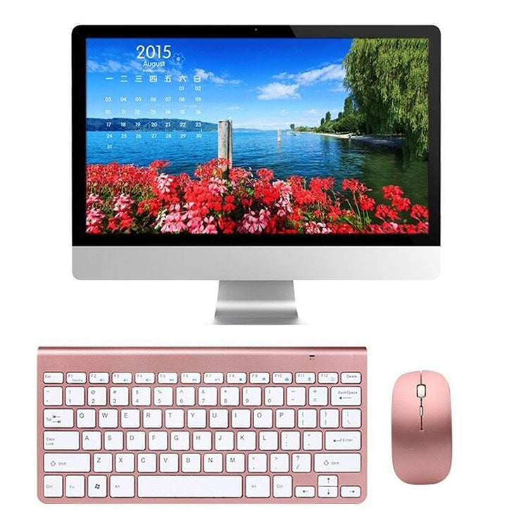 USB External Notebook Desktop Computer Universal Mini Wireless Keyboard Mouse, Style:Keyboard and Mouse Set(Black )