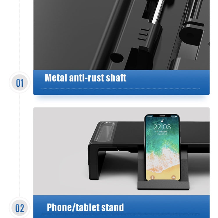 AP2002-2-A Display Increase Rack Notebook Storage BracketOlmaster, Style:Plus Storage Box