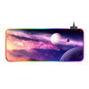 Rubber Gaming Waterproof RGB Luminous Mouse Pad with 14 Kinds of Lighting Effects, Size: 800 x 300 x 4mm(Deep Planet)