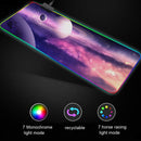 Rubber Gaming Waterproof RGB Luminous Mouse Pad with 14 Kinds of Lighting Effects, Size: 800 x 300 x 4mm(Deep Planet)