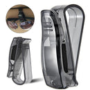 Multi-Function Glasses Case Atuo Car Accessories Sunglasses Holder Auto Fastener Ticket Clip(Black Clip)