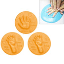 10 PCS Baby Care Air Dry Soft Clay Baby Hand and Foot Inkpad(Orange)