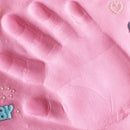 10 PCS Baby Care Air Dry Soft Clay Baby Hand and Foot Inkpad(Orange)