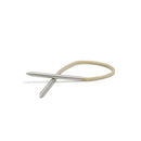 5PCS Umbrella Rope Bracelets Woven Stainless Steel Needles for Shoelaces, Ropes, Handbags, etc., Length(m):78X5mm(Silver)