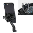 BENGGUO Bicycle Aluminum Alloy Mobile Phone Holder Electric Motorcycle Anti-Vibration Navigation Fixed Mobile Phone Holder Riding Equipment, Style:Rearview Mirror Installation(Black)