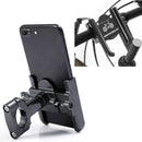 BENGGUO Bicycle Aluminum Alloy Mobile Phone Holder Electric Motorcycle Anti-Vibration Navigation Fixed Mobile Phone Holder Riding Equipment, Style:Handlebar Installation(Titanium)