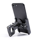 BENGGUO Bicycle Aluminum Alloy Mobile Phone Holder Electric Motorcycle Anti-Vibration Navigation Fixed Mobile Phone Holder Riding Equipment, Style:Handlebar Installation(Titanium)