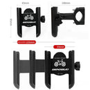 BENGGUO Bicycle Aluminum Alloy Mobile Phone Holder Electric Motorcycle Anti-Vibration Navigation Fixed Mobile Phone Holder Riding Equipment, Style:Handlebar Installation(Titanium)