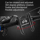 BENGGUO Bicycle Aluminum Alloy Mobile Phone Holder Electric Motorcycle Anti-Vibration Navigation Fixed Mobile Phone Holder Riding Equipment, Style:Handlebar Installation(Titanium)