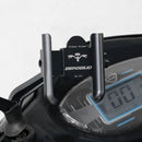 BENGGUO Bicycle Aluminum Alloy Mobile Phone Holder Electric Motorcycle Anti-Vibration Navigation Fixed Mobile Phone Holder Riding Equipment, Style:Handlebar Installation(Titanium)
