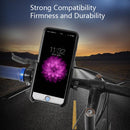 BENGGUO Bicycle Aluminum Alloy Mobile Phone Holder Electric Motorcycle Anti-Vibration Navigation Fixed Mobile Phone Holder Riding Equipment, Style:Handlebar Installation(Black)