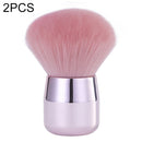 2 PCS Loose Powder Brush Mushroom Head Makeup Brush Set Makeup Powder Brush Soft Hair Blush Brush(Round Head Loose Powder Brush)