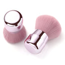 2 PCS Loose Powder Brush Mushroom Head Makeup Brush Set Makeup Powder Brush Soft Hair Blush Brush(Oblique Head Trimming Brush)