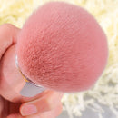 2 PCS Loose Powder Brush Mushroom Head Makeup Brush Set Makeup Powder Brush Soft Hair Blush Brush(Oblique Head Trimming Brush)