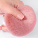 2 PCS Loose Powder Brush Mushroom Head Makeup Brush Set Makeup Powder Brush Soft Hair Blush Brush(Round Head Loose Powder Brush)