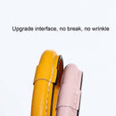 2 PCS Fringed Bracelet Keychain Circle Anti-Lost PU Leather Hairball Bracelet Keyring Pendant( Red)