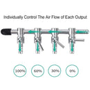Fish Tank Oxygen Pipe Stainless Steel Distributor Oxygen Regulating Valve, Specification: One Head
