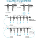 Fish Tank Oxygen Pipe Stainless Steel Distributor Oxygen Regulating Valve, Specification: One Head