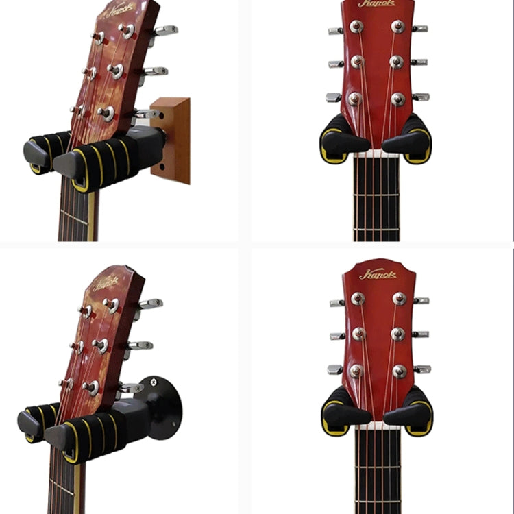Gravity Automatic Lock Guitar Hook Guitar Rack Hanger, Style:Wooden Base