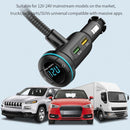 BT14 Dual Display Long Tube Car Bluetooth / MP3 / FM Transmitter Supports EQ Sound Effect Voltage Detection
