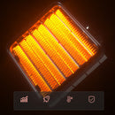 WANZHIDA Mini Home Heater Office Dormitory Electric Heater CN Plug(Orange)