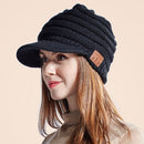 YZ Binaural Call Music Bluetooth Cap Winter Warm Wireless Headset Cap