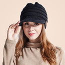 YZ Binaural Call Music Bluetooth Cap Winter Warm Wireless Headset Cap