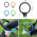 Bicycle Ring Lock Anti-Theft Lock Bicycle Portable Mini Safety Lock Racket Lock Bold Cable Lock, Colour: Matte Black