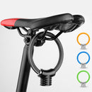 Bicycle Ring Lock Anti-Theft Lock Bicycle Portable Mini Safety Lock Racket Lock Bold Cable Lock, Colour: Matte Black