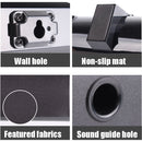 LP-1807P 45W Home Theater Audio Subwoofer Echo Wall Soundbar, Plug Type:EU Plug(Black)