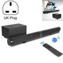 LP-1807P 45W Home Theater Audio Subwoofer Echo Wall Soundbar, Plug Type:UK Plug(Black)