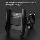 CYCLINGBOX Aluminum Alloy Mobile Phone Holder Bicycle Riding Takeaway Rotatable Metal Mobile Phone Bracket, Style:Handlebar Installation(Red)