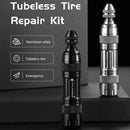 CYCLINGBOX Mountain Bike Vacuum Aluminum Alloy Tire Repair Tool Bicycle Repair Integrated Storage Design Tool(Silver)
