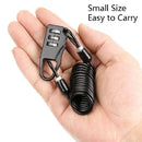 3 PCS Helmet Lock Mountain Bike Wire Lock Safety Lock Bicycle Motorcycle Electric Bike Portable Password Steel Cable Lock