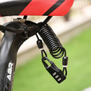 3 PCS Helmet Lock Mountain Bike Wire Lock Safety Lock Bicycle Motorcycle Electric Bike Portable Password Steel Cable Lock