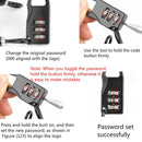 3 PCS Helmet Lock Mountain Bike Wire Lock Safety Lock Bicycle Motorcycle Electric Bike Portable Password Steel Cable Lock